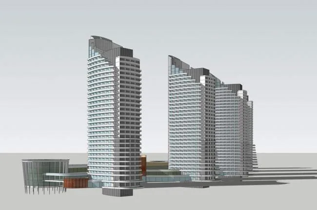 Sketchup Office Model | High Rise Office Building, Modern Style