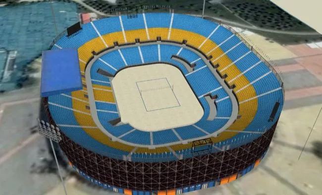 Sketchup Sports Center Model | Chaoyang Park Beach Volleyball Court, Multi story Sports Center, Outdoor, Modern Style
