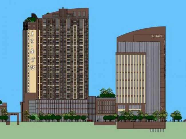 Sketchup Residential Model | High rise apartments, residential buildings, classical style