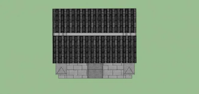 Sketchup Material Model | Gate, Chinese Style, Architectural Components