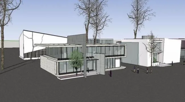 Sketchup Business Model | Sales Office, Modern Style