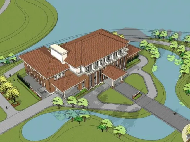 Sketchup Business Model | Multi story commercial building, modern style
