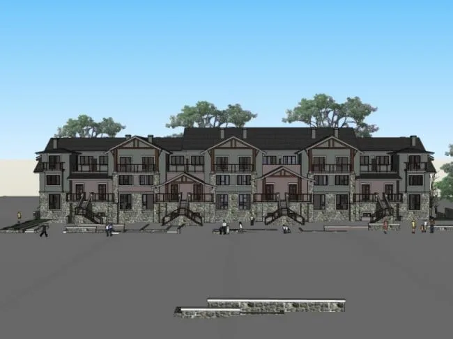 Sketchup Villa Model | Multi row Villa, Modern Style