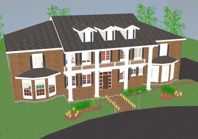 Sketchup Villa Model | Single Family Villa, Classical Style