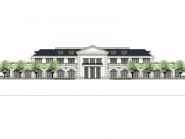 Sketchup Business Model | Low Level Clubhouse, Modern Style