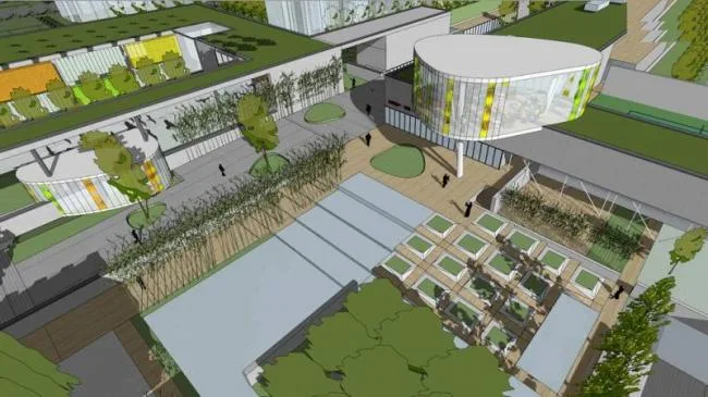 Sketchup School Model | Multi story clubhouse+kindergarten, modern style, educational building