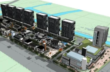 SketchUp Multi-Story High-Rise Hybrid Model: Residential Above, Commercial Below with Modern Chinese Design-BIM WORLD