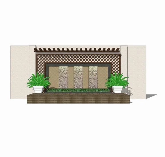 SketchUp Material Model: European Walls, Materials, and Components