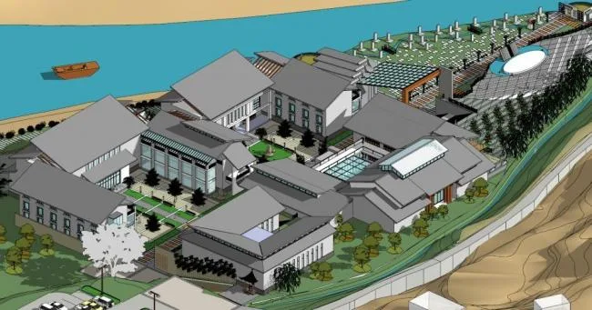 Sketchup Cultural Model | Multi story Art Museum, Cultural Architecture, Modern Style