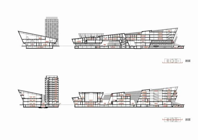BIM Architecture | Huai'an City Museum, Library, Cultural Center, Art Museum/Tongji Evening School Architectural Design Seminar Institute