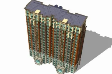 SketchUp Residential Models: High-Rise and French Classical Style Buildings-BIM WORLD