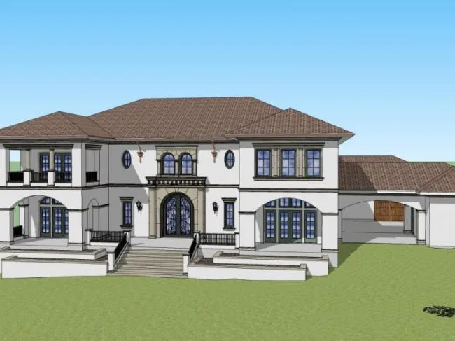 Sketchup Villa Model | Solo Villa, Modern Style