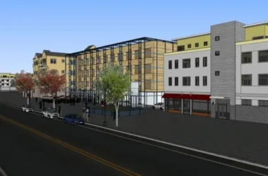 SketchUp Business Model: Modern Multi-Story Commercial Street Design-BIM WORLD