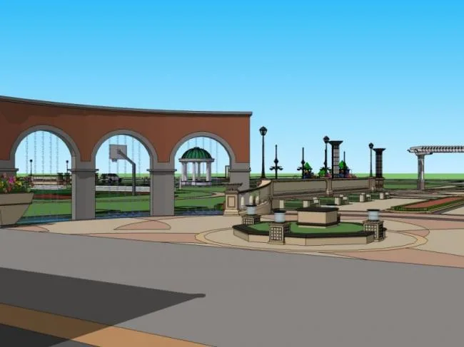 SketchUp Landscape Models: European and Classical Square Designs