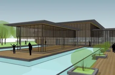 SketchUp Business Model: Clubhouse in a Modern Chinese Style-BIM WORLD