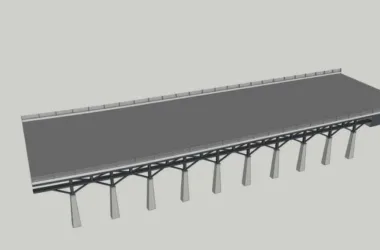 SketchUp Materials for Landscape and Elevated Bridges: Overpasses, Bridge Piers, and Components-BIM WORLD