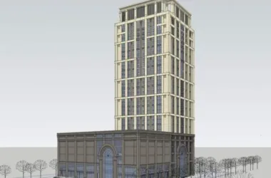 Neoclassical High-Rise Office Building SketchUp Model-BIM WORLD