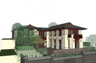Modern Solo Villa Design in SketchUp Model-BIM WORLD