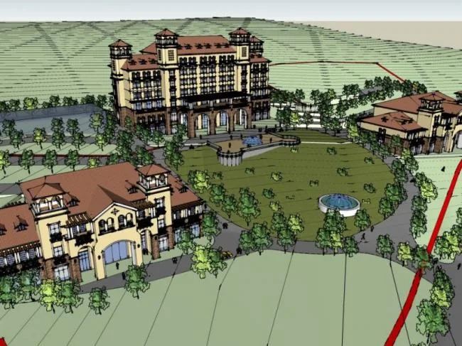 Sketchup Hotel Model | Multi story Hotel, Mediterranean Style, Classical Style