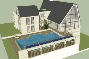 Classical Single-Family Villa Model in SketchUp-BIM WORLD