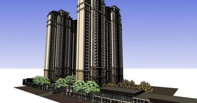 Sketchup Residential Model | Super High rise Residential Buildings, Residential Buildings, Classical Style