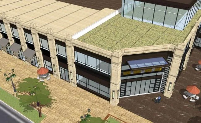SketchUp Business Model: Multi-Story Neoclassical Commercial Street Design