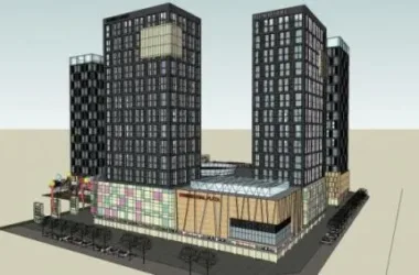 Modern Multi-Story Commercial Complex Designed in SketchUp-BIM WORLD