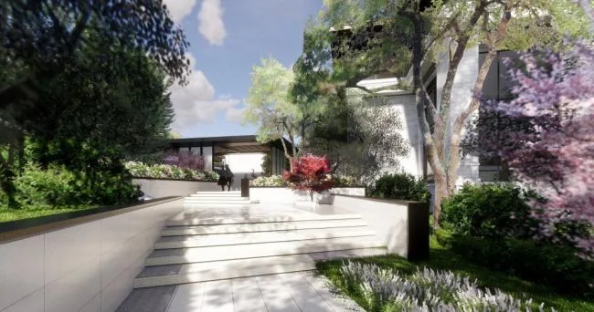 Sketchup Villa Model | Row Villa, New Chinese Style