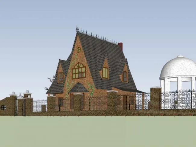 Modern Solo Villa Design | SketchUp 3D Model
