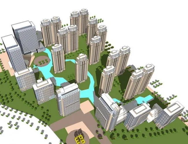 Sketchup Office Model | High rise Office Building, Modern Style, Office Building