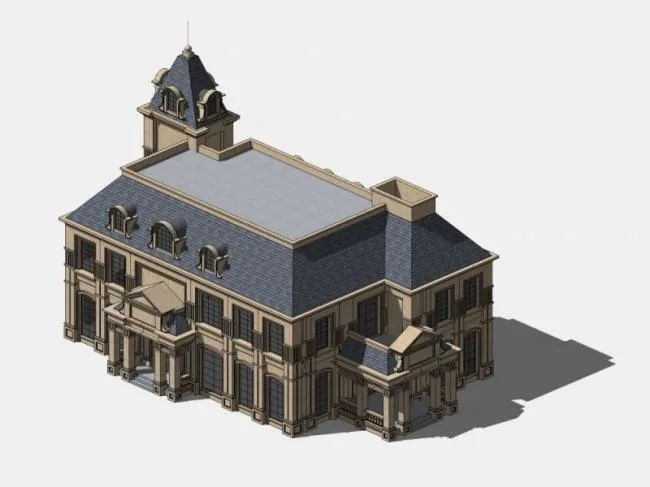 European-Style Classical Villa Model in SketchUp | Solo Villa Design