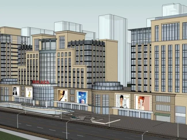 Sketchup Office Model | High rise Office Building Complex, Classical Style
