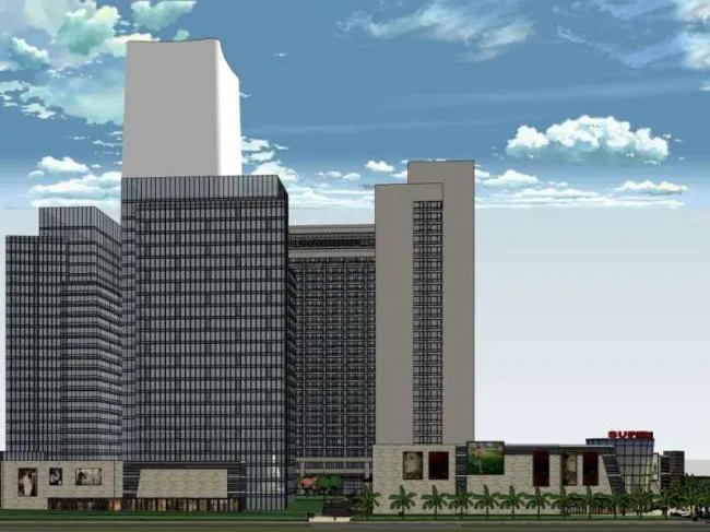 Sketchup Complex Model | Multi story Commercial Complex, Residential, Office, Hotel, Classical Style