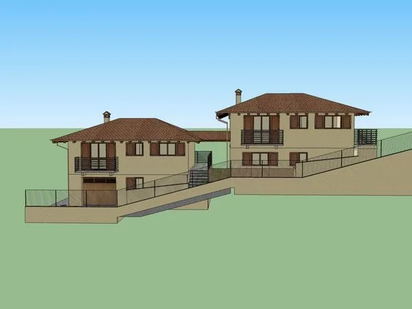 Sketchup Villa Model | Stacked Villa, Classical Style
