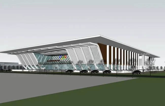Sketchup Sports Center Model | Sports Center, Single Story, Modern Style, View