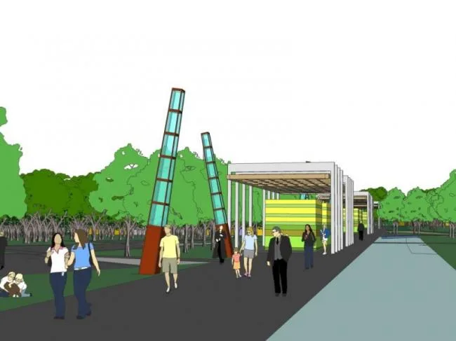 Sketchup Landscape Model | Park Landscape, Modern Style
