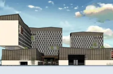 Multi-Story Office Building in Modern Chinese Style | SketchUp Model-BIM WORLD