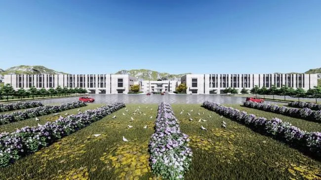 Sketchu Industrial Building | Multi story Industrial Park, Factory Building, Industrial Architecture, Modern Style