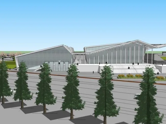 Sketchup Gymnasium Model | Multi story Gymnasium, Modern Style