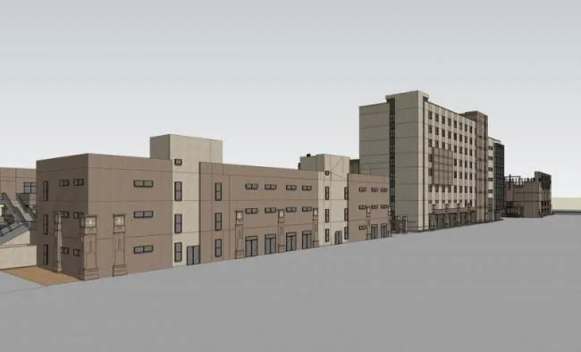 Sketchup Business Model | Multi story commercial street, commercial building, neoclassical style