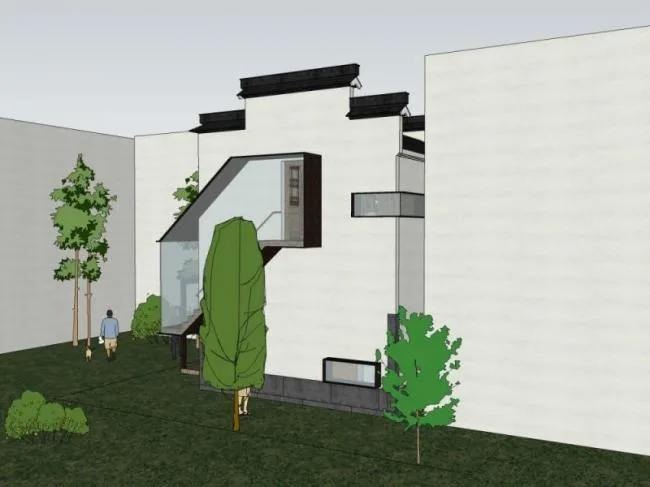 Sketchup Residential Model | Multi story Residence, Residential Renovation, Residential Architecture, Modern Chinese Style