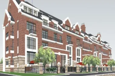 Classical English Style Row Villa Model in SketchUp-BIM WORLD
