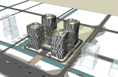 SketchUp Complex Model: Multi-Story High-Rise with Office, Ground Floor Retail, Hotel, and Modern Apartments-BIM WORLD