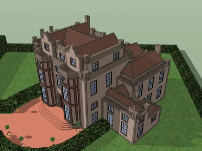 Modern Stacked Villa Design in SketchUp