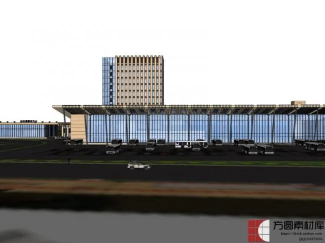 Sketchup Station Road Bridge | Multi story High rise Bus Terminal, Modern Style