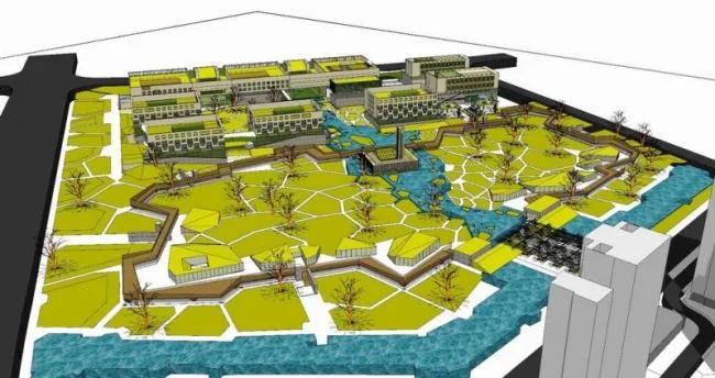 Sketchup Planning Model | Multi story Xianxiang Qiushan New Village Planning, Modern Style