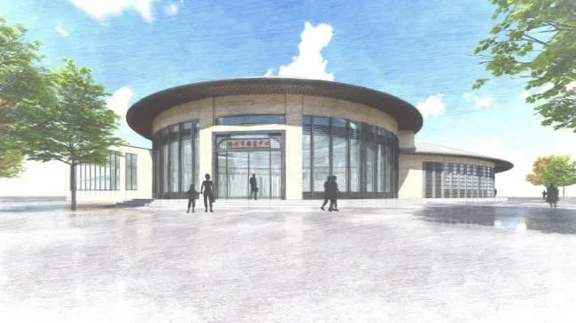 Sketchup Station Road and Bridge | Multi story Passenger Transport Center, Station, New Chinese Style, Transportation Architecture, Municipal Facilities