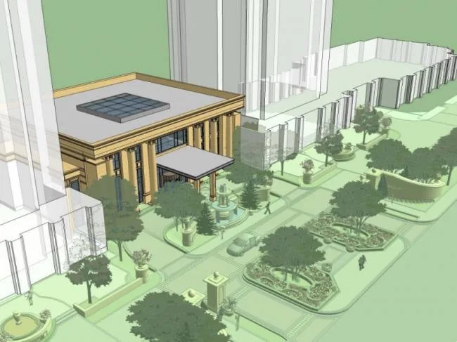 Sketchup Residential Model | Community Entrance, European Style