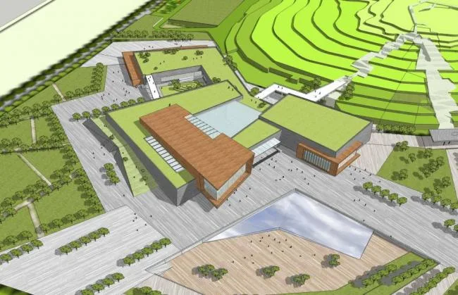 Sketchup Cultural Model | Multi story Museum, Modern Style, Cultural Architecture