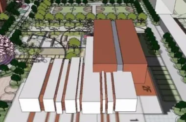 Modern Multi-Story High School Campus Design in SketchUp-BIM WORLD
